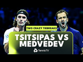 Stefanos Tsitsipas vs Daniil Medvedev: Two CRAZY Tiebreaks  | Nitto ATP Finals 2022 Highlights