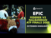 Roger Federer vs David Nalbandian Epic ROLLERCOASTER Final | ATP Finals 2005 Extended Highlights