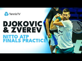 Novak Djokovic & Alexander Zverev Practice Highlights | Nitto ATP Finals 2023