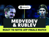 Daniil Medvedev & Andrey Rublev React To Nitto ATP Finals Battle 