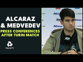 Carlos Alcaraz & Daniil Medvedev Press Conferences After Nitto ATP Finals Match 