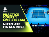 LIVE PRACTICE STREAM: Novak Djokovic Hits Ahead of Sinner Match! | Nitto ATP Finals 2023 Court 1