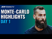 Goffin Faces Cilic; Paire vs Thompson | Monte Carlo 2021 Day 1 Highlights