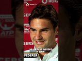 Roger Federer SWAPS Shirts With Michael Llodra 