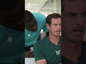 Frances Tiafoe HILARIOUSLY Crashes Andy Murray Interview 