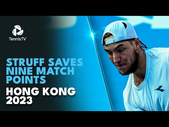 Jan-Lennard Struff Saves NINE Match Points | Hong Kong 2024 Highlights