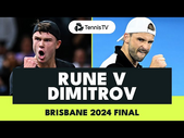 Holger Rune vs Grigor Dimitrov For The Title!  | Brisbane Final 2024 Match Highlights