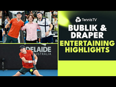 Alexander Bublik & Jack Draper Fun Match Highlights!  | Adelaide 2024