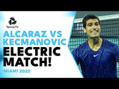 Carlos Alcaraz vs Miomir Kecmanovic First Meeting Thriller! | Miami 2022 Extended Highlights