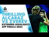 Carlos Alcaraz vs Alexander Zverev THRILLER! | Nitto ATP Finals 2023 Extended Highlights