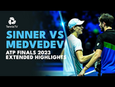 EPIC Jannik Sinner vs Daniil Medvedev Extended Highlights | ATP Finals 2023