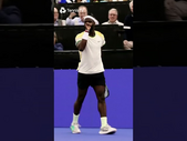 Frances Tiafoe Hits A Drop Shot With A Little Extra Sauce 