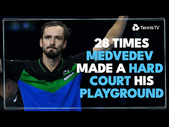 28 Times Daniil Medvedev Made A Hard Court His Playground