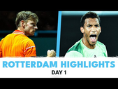 Musetti Faces Griekspoor, Auger-Aliassime & Goffin Also In Actionn | Rotterdam 2024 Day 1 Highlights