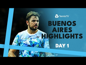 Wawrinka Back in Argentina After 11 Years; Cilic In Action | Buenos Aires 2024 Highlights Day 1
