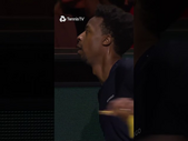 Sharing Is Caring!  Gael Monfils On Hand With The Mid-Match Snacks!