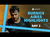 Wawrinka vs Jarry in THRILLER; Cerundolo, Etcheverry feature | Buenos Aires 2024 Highlights Day 3