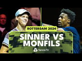 ENTERTAINING Jannik Sinner vs Gael Monfils Highlights | Rotterdam 2024