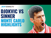 Novak Djokovic vs Jannik Sinner | Monte Carlo 2021 Highlights