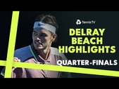Fritz Faces Hijikata; Tiafoe and Paul Also in Action | Delray Beach 2024 Quarter-Final Highlights