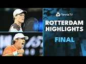 Jannik Sinner vs Alex De Minaur For The Title!  | Rotterdam 2024 Final Highlights