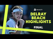 Taylor Fritz vs Tommy Paul For The Title  | Delray Beach 2024 Final Highlights