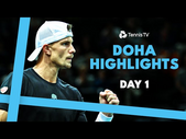 Fucsovics vs Bautista Agut; Musetti, Zhang & Popyrin Feature | Doha Day 1 Highlights