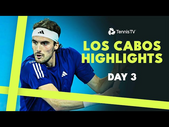 Tsitsipas Faces Vukic; De Minaur & Zverev In Action | 2024 Los Cabos Highlights Day 3