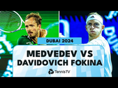 Daniil Medvedev vs Alejandro Davidovich Fokina Match Highlights | Dubai 2024 Quarter-Final