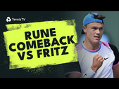 Holger Rune Comeback vs Taylor Fritz | Indian Wells 2024