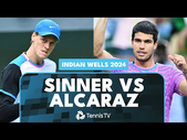 THRILLING Jannik Sinner vs Carlos Alcaraz Match | Indian Wells 2024 Highlights