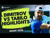 Grigor Dimitrov vs Alejandro Tabilo Highlights | Miami 2024