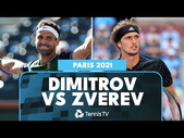 Grigor Dimitrov vs Alexander Zverev Entertaining Match Highlights | Paris 2021