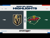 NHL Highlights | Golden Knights vs. Wild - March 30, 2024