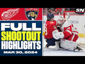 Detroit Red Wings at Florida Panthers | FULL Shootout Highlights - March 30, 2024