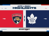 NHL Highlights | Panthers vs. Maple Leafs - April 1, 2024