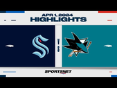 NHL Highlights | Kraken vs. Sharks - April 2, 2024