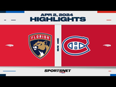 NHL Highlights | Panthers vs. Canadiens - April 2, 2024