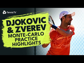 Novak Djokovic & Alexander Zverev Practice Highlights! | Monte-Carlo 2024