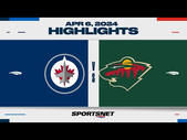 NHL Highlights | Jets vs. Wild - April 6, 2024