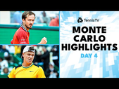 Sinner vs Korda; Rublev, Medvedev, Tsitsipas & More Play | Monte-Carlo 2024 Highlights Day 4