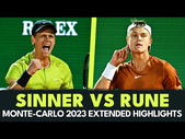 Jannik Sinner vs Holger Rune Thriller  | Monte-Carlo 2023 Extended Highlights