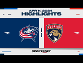 NHL Highlights | Blue Jackets vs. Panthers - April 11, 2024