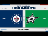 NHL Highlights | Jets vs. Stars - April 11, 2024