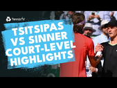 Court-Level Highlights: Stefanos Tsitsipas vs Jannik Sinner  | Monte-Carlo 2024