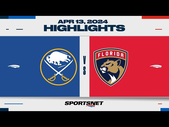 NHL Highlights | Sabres vs. Panthers - April 13, 2024