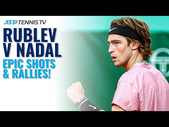 EPIC Shots & Rallies From Andrey Rublev v Rafa Nadal | Monte-Carlo 2021 Quarter-Finals