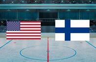США - Финляндия прогноз на матч Хоккей.  Турнир Четырех Наций (14.02.25)