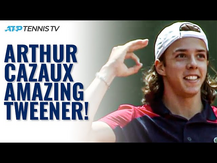 UNREAL Tweener Winner by 18-year-old Arthur Cazaux on his ATP Debut in Geneva! #Shorts