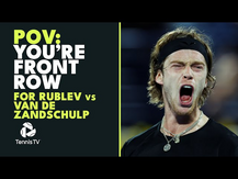 Court-Level Andrey Rublev vs Botic van de Zandschulp End Of Match! | Dubai 2023 Highlights